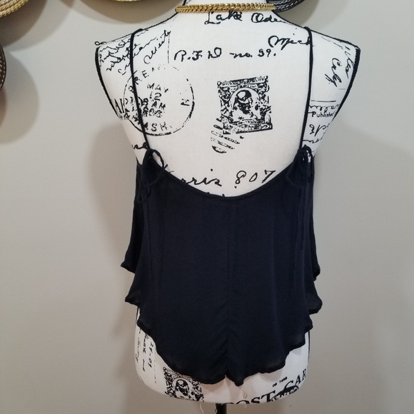 FREE PEOPLE Sleeveless Boho Tank Top Black Color Size XS ,TP.... - Picture 9 of 14